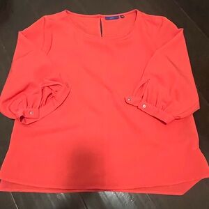 Vibrant Coral Blouse